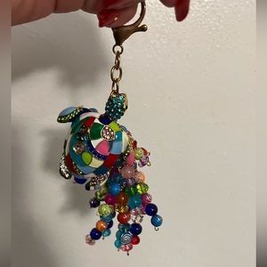 Brand New! Handmade turtle bag charm. Brahmin inspired.